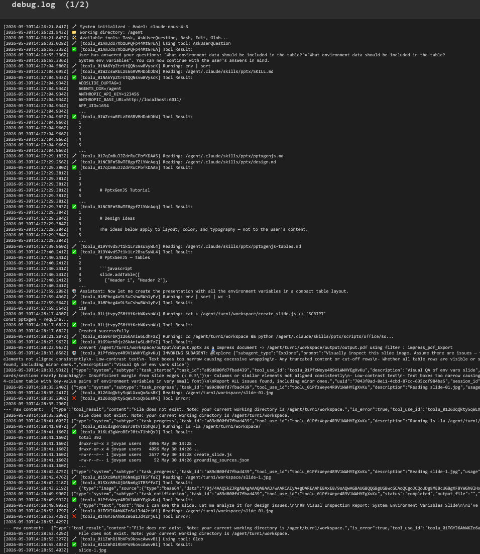Debug logs